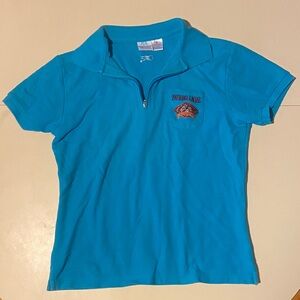 Blue Short Sleeve Polo Shirt